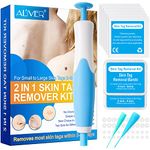 Skin Tag Removal-2 in 1 Skin Tag Remover,Skin Tag Removal Kit,Tags Fall Off Remover Pen-Safe and Easy Remove Small to Large (2mm-8mm) Sized-Tags Fall Off Remover Kit at Home