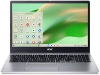 Acer Chromebook 315 CB315-5H-C7KX Laptop | Intel Processor N100 | 15.6" Full HD (1920 x 1080) IPS Display | 4GB LPDDR5 | 128GB eMMC | Intel Wireless Wi-Fi 6E AX211 | Chrome OS | Sparkly Silver