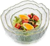 Glasseam Glass Salad Bowls, Clear S