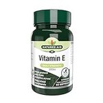 Natures Aid Vitamin E 200iu 60 Softgels (Natural Source Vitamin E, Protects Cells from Oxidative Stress, Made in the UK)