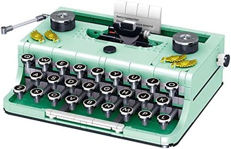 ELAICREE Ideas Retro Typewriter Building Set for Adults, 820PCS Classic Retro Series Typewriters Toys Model Best Nostalgic Gift, Green