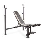 Marcy Olympic Weight Bench, Workout Benches For Home With Leg Developer, Alloy-Steel, Black | MWB-4491