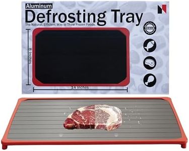 Neon Pulse Quick Defrosting Tray for Frozen Meat-Large Size Defrost Trays for Rapid Thawing-Aluminum Meat Thawing Tray for Frozen Meat-Non Stick Defrost Plate-Fast Meat Defroster