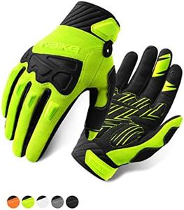 INBIKE Mountain Bike Gloves for Men Knuckle Guard Padded Men's Cycling Gloves Breathable for MTB Motocross Racing Dirtbike