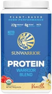 Sunwarrior Warrior Blend - Organic Vegan Plant Protein Powder with BCAAs and Pea Protein - Dairy free, Gluten Free, Soy Free, Non- GMO, Plant based protein powder, Sugar free and Keto Friendly