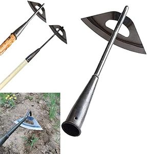 Gardening Tools Hollow Hoe, All-Steel Hardened Hollow Hoe, Sharp Edge Garden Weeding Tools, Hoe Garden Tool Hand Shovel Weed Puller for Backyard Loosening Farm Planting Weeding (for Long Handle)