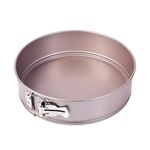 Bakeley Springform Cheesecake Pan, 10-Inch Non-Stick Cake Pans Round Cake Pan with Removable Bottom, Quick Release Latch Moulds for Birthday Cake