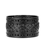 Jeilwiy Punk Leather Wristbands for