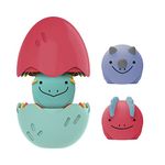 Dr. Brown’s CleanUp Float & Hatch Dino Eggs Nesting Bath Toy, BPA Free, Certified Plastic Neutral, 6m+