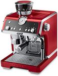 De'Longhi EC9335R La Specialista Espresso Machine with Sensor Grinder, Dual Heating System, Advanced Latte System & Hot Water Spout for Americano Coffee or Tea, Stainless Steel, Red