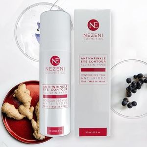 Contorno de Ojos 30ml - Antiarrugas | Párpados Caídos | Antiojeras | Antibolsas | Hidratante con 18 Principios Activos de Nezeni Cosmetics - BAJO CONSERVANTES 2 años caducidad cerrado