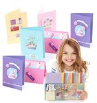 Amazing Card Making Kit for Adults and Kids. Included 15 Blank Cards, Envelopes and Variety Decoration. Art & Craft Supplies to Suit for All Occasions, Female Birthday Cards, Thank You Cards etc.