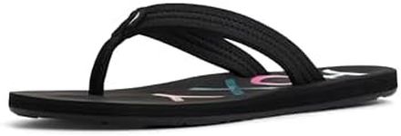 Roxy Women's Vista Sandal Flip-Flop, Black 20, 8