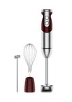 MEGAWISE new Hand Blender Series Only one Hand Blender,no attachments,12-Speed,Includes Powerful Blender Stick- Easy to Clean and Perfect for Smoothies, and More (Black)