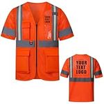 Orange Mesh Glow safety Vest Class 