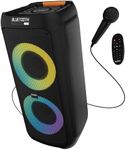 Majority P300 300W Bluetooth Party Speaker with Karaoke and PA System, Black