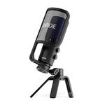 RØDE NT-USB+ Professional-Grade USB Microphone for Recording Exceptional Audio Directly to a Computer or Mobile Device , black