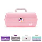 Caboodles Twilight Disco - On-The-go Girl Costmetic Organizer Make-up & Accessory Carry Case, Pink Sparkle