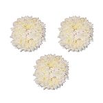 3 Pcs Artificial Hair Gajra Bands, Bun Floral Hair Styling Bride Juda, Fragrence Hair Accessories, Artificial White Flower Gajra For Hair