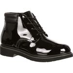 ROCKY Dress Leather High Gloss Chukka, Black, 10.5 X-Wide