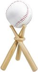 ZHTOOL Wooden Baseball Display Stan