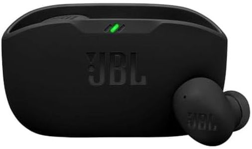 JBL Wave Buds 2, JBL Pure Bass Sound, Active Noise Cancelling with Smart Ambient, 4 mics for Crisp, Clear Calls, Water and dust Resistant, Black