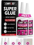 Super Glue Kit 4 oz All Purpose CA Glue with Anti-Clog Cap & Microtips for Woodworking, 3D Printing, Ceramic - Strong Fast Medium-Thick Cyanoacrylate Adhesive for Wood, Aquarium, Model, Glass, Craft