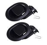 KUANYUOO 2Pcs Sturdy Universal All-Metal Sofa Chair Recliner Release Pull Handle Replacement Parts, Fits Ashley, Lazy Boy and Most Recliner Brand, Handle Size 3" x 3.5"