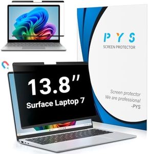 PYS Magnetic Privacy Screen for Microsoft Surface Laptop 7 13.8 Inch - Anti-Spy, Matte Finish Anti-Glare Screen Protector, Blue Light Filter, Easy Install & Detach, Scratch-Resistant