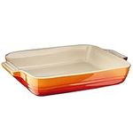 Le Creuset Stoneware Shallow Rectangular Dish, 32 cm, Volcanic, 91004732090000