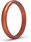 Enso Rings Halo Legends Silicone Ring – Stackable Multi Color Unisex Wedding Engagement Band – Thin Minimalist Band – 2.54mm Wide, 1.5mm Thick (Phoenix, 10)