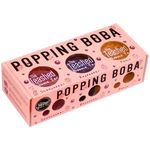 Popping Boba Set for Bubble Tea | Boba Kit Gift Set Contains 3 Flavours of Boba Pearls Making 9 Servings With 9 Paper Straws | Strawberry, Raspberry and Peach Bubbles | By The TeaShed