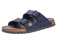 BIRKENSTOCK Arizona ESD Sandals, Size 46, Blue, Normal 089430-46 (Mules Shoe Low Shoe Latsche Double Buckle Alpro P220 571030 571038 571040 571048 571050 571058 571060 5771057 1068 2570.571030)