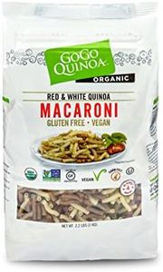 GoGo Quinoa Organic Premium Quality Vegan Red and White Macaroni Pasta, Non-GMO Project Verified & Kosher Certified 2.2 Lbs