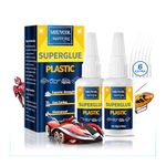 Meuvcol Plastic Glue Heavy Duty,100g Super Glue for Plastic Model Glue Kit For Legos and Miniature, Strongest Waterproof Acrylic Superglue Weld For PLA, 3D Print, Car, ABS, PVC, Craft - Fast Drying
