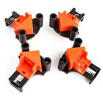 Katomi Wood Corner Clamps for Woodwork, 4Pcs/Set Multi-Angle 60/90/120 Degree Spring Fixer, DIY Wood Hand Tool, Suitable for Woodworking, Drilling and Cabinet Making