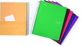 Five Star Wirebound Notebook, + Study App 5-Subject, 10-1/2 X 8-Inch, 200 Sheets / 400 Pages, Ideal for School, Home and Office. Assorted Colour Covers, 1 Notebook (05042)