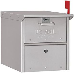 Salsbury Industries - 4325SLV Roadside Mailbox, Silver, 12.5 in. W x 13.625 in. H x 18.25 in. D