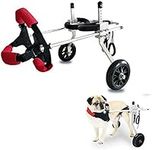 REMEK Adjustable Dog Wheelchair, Disabled Big Puppy Hind Limb Booster Pet Cart Cat Dog General Rehabilitation Auxiliary Exercise Hind Leg Bracket