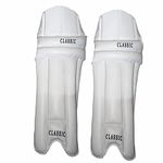 Gmefvr Leg Guard Pad for Cricket White (Youth)