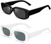 Ainiv Rectangle Sunglasses, 2 Pairs