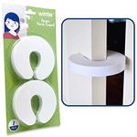 Wittle Finger Pinch Guard - 2pk. Child Proofing Doors Made Easy with Soft Yet Durable Foam Door Stopper. Prevents Finger Pinch Injuries, Slamming Doors, and Baby or Pet from Getting Locked in Room