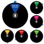 Office Door Sign,6 Inches Do Not Disturb,Come in Welcome,Out of Office,in a Meeting,Working Remotely,Back Soon Sign, Privacy Door Sign That Lets Others Know Whether You're Available Or Not (Black)