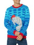 Blizzard Bay Men's Manatee Sweater, Blue, Medium