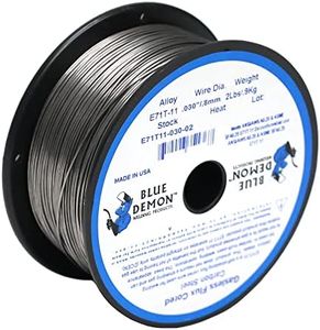 Blue Demon E71T-11 X .030 X 2LB Spool gasless flux core welding wire, 0.03, Silver