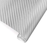 TRIXES 3D Silver Self Adhesive Car 