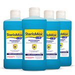 Sterlomax 75% Isopropyl Alcohol-based Hand Rub Sanitizer and Disinfectant 500 ml -Pack of 4, Blue