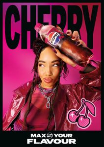Pepsi Max Cherry Soft Drink, 24 x 330ml Cans