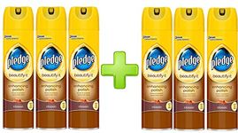 Pledge "Classic" Wood Polish 6X 250ml UKB Multi Pack Offer.