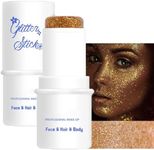 Mysense Gold Body Glitter Stick, Face and Hair Glitter Gel for Kids and Women, Singer Concert Outfits Festival Rave Accessories Glitter Makeup, Waterproof Sparkling Mermaid Glitter Face Paint